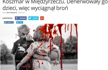 Kolejny zestaw słów i obrazów na polskim poralu, fałszywie obrzydzający...