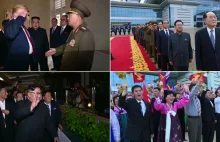 Honory dla Kima i salutujący Trump. Szczyt z perspektywy...