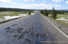 A tymczasem w Yellowstone zaczęły topić się drogi...[ENG]
