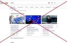 Tak będzie wyglądało Google i linki po wejściu w życie ACTA 2? "Jak...