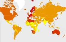 W jakim wieku ludzie biorą ślub? Mapa świata.