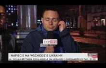 Pijani Ukraińcy zaczepiają reportera TVP Info (TVP Info 10.04.2014