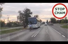 Nastolatki wbiegają pod nadjeżdzający autobus - o włos od tragedii