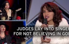 Ekwador: przegrała talent show bo... powiedziała że nie wierzy w Boga (wideo)