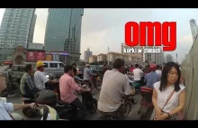 Okropne korki uliczne w Chinach