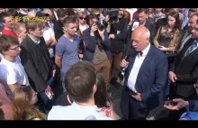 Janusz Korwin-Mikke na Wielkim Wiecu wyborczym w Poznaniu 25.04.2015