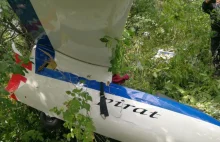 Szybowce zderzyły się podczas lotu. Pilotkę uratował spadochron