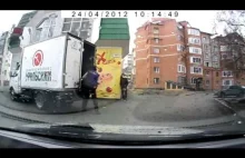 Spektakularna kradzież kiełbasy w Rosji