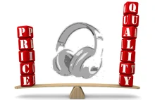 Brak związku między ceną a jakością dźwięku słuchawek