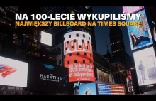 Cały spot o Polsce na 100-lecie, który leci na wielkim banerze na Times Square