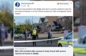 Makabryczna zbrodnia w Irlandii. Znaleziono ciało Polki bez głowy