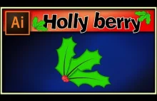 Holly berry for christmas - Incredible Adobe Illustrator tutorial