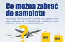 Co można zabrać do samolotu? - infografika