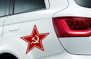 Na Litwę nie wpuszczono białoruskiego auta z radzieckimi symbolami