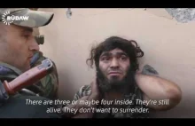 Terrorysta ISIS poddaje się kurdyjskim bojownikom