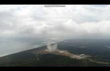 Lądowanie Falcon 9 nagrane z drona!