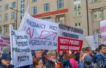 Ogólnopolski Protest Listonoszy w Warszawie