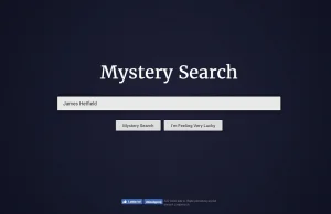 Wyszukiwarka Mystery Search pokazuje wyszukiwania poprzedniej osoby