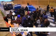400 nachodźców przedarło się przez granicę Maroko - Hiszpania