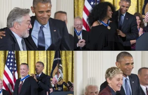 De Niro, Ross, Hanks. Obama po raz ostatni wręczył Medale Wolności.