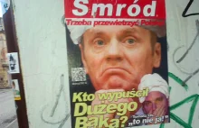 Ktoś rozwiesił plakaty ośmieszające premiera Tuska? Szuka go policja