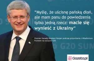 Premier Kanady do Władimira Putina.