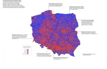 Rozmieszczenie ludności w Polsce (infografika)