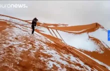 Śnieg spadł na Saharze