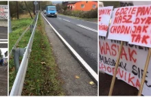 Blokują ruch, bo nie chcą remontu drogi, która jest w dobrym stanie.