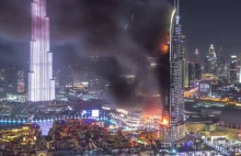Jeden z najwyższych wieżowców świata ponownie w ogniu. Wielki pożar w Dubaju