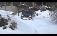 4x4 podjazd po śniegu