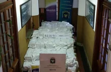 6 ton kokainy o wartości 1 miliarda dolarów przejęte w Urugwaju.
