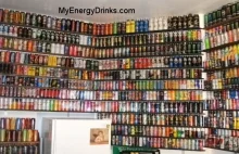 Kolekcja 2075 energy drinków.