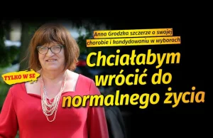 Była posłanka Anna Grodzka zbiera pieniądze na operację kręgosłupa...