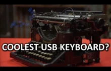 Przeróbka dziewiętnastowiecznej maszyny do pisania na klawiaturę USB.