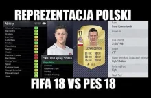 REPREZENTACJA POLSKI (FIFA 18 VS PES 18