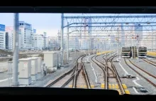 Przejażdżka kolejką miejską, linią Ueno - Tokio | Widok z kabiny