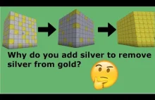 Dlaczego trzeba dodać więcej srebra aby oddzielić złoto ze stopu złota i srebra