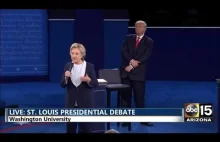 Druga debata Trump - Clinton. Zajadła i osobista.
