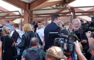 Przemyśl: Saakaszwili próbuje wjechać na Ukrainę pociągiem. Granica stoi