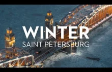 Sankt Petersburg ukazany w pięknej zimowej scenerii