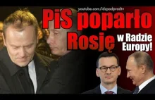 PiS poparło Rosję w Radzie Europy!