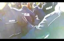 Marsz ONR. Policja usuwa kontrmanifestantów z "Obywateli RP"