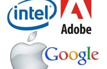 Apple, Google, Intel i Adobe zapłacą swoim pracownikom łącznie 415 mln USD...