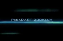 PesaDART podczas testów na CMK (200 km/h)