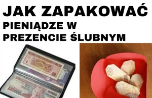 10 pomysłów jak zapakować pieniądze na prezent ślubny - co im dać?