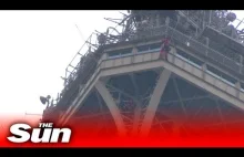 Man climbs Eiffel Tower | Rescue operation...