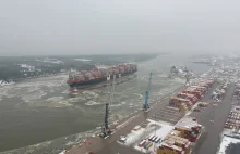 Do portu w Kłajpedzie wpłynął największy kontenerowiec w jego historii