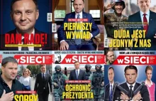 Liczba dnia - 11. Na tylu okładkach 'wSieci' pojawił się Andrzej Duda....