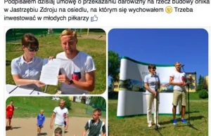 Kamil Glik daje z własnej kieszeni 150 tyś na budowę boiska na własnym osiedlu.